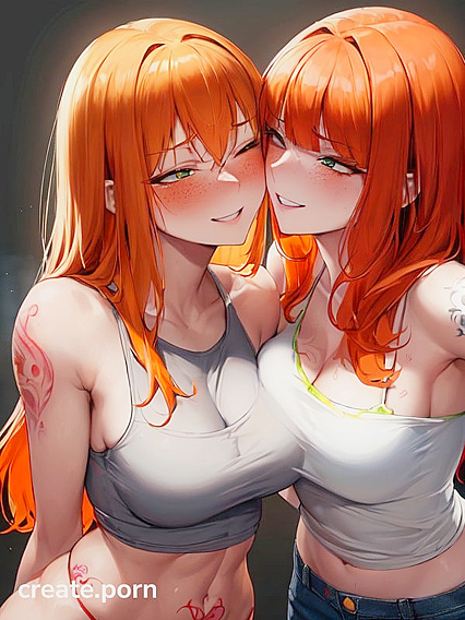 Ginger With Green Eyes Gets Wild in Straight Hentai Picture