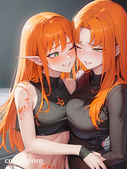 Blushingly Mischievous 18-Year-Old Ginger in Seductive Hentai Picture