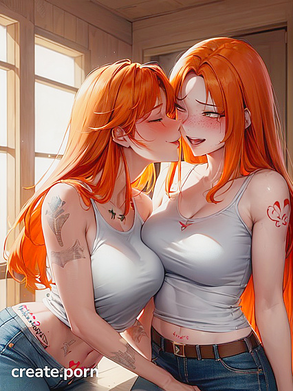 Round-Assed Babe with Tattoos Enjoys Long-Length hentai Picture