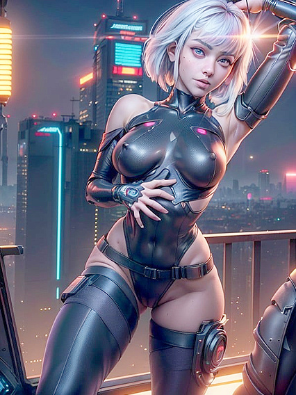 Cute Girl 18+ with Perfect Eyes Wears See-Through Oversized T-Shirt in Sunlight Hentai