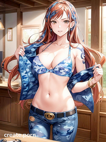 Nami from One Piece Strips Down for Steamy Hentai Picture