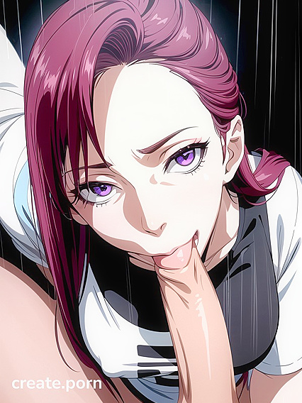 Winking Pale-Skinned Beauty Stands Seductively in Hentai AI Picture