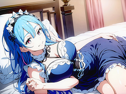 18-Year-Old Redhead Seduces in Bed for  Hentai Pleasure