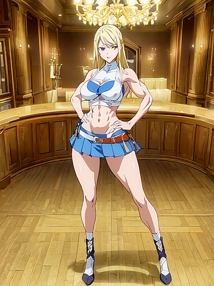 Lucy Heartfilia's Large Ass and Full Body in Seductive Fairy Tail Hentai Images