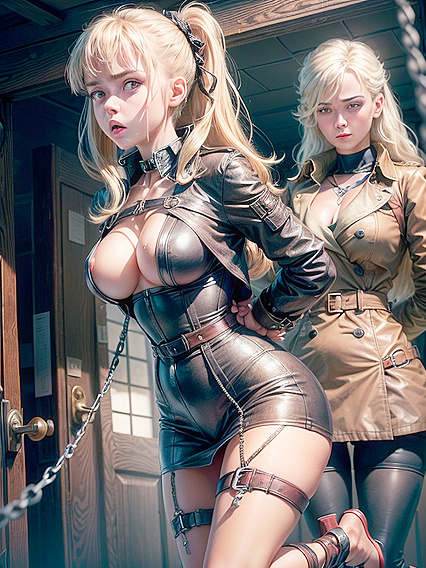 Scandinavian Beauty Shocked with Hands Bound for  Hentai Pleasure