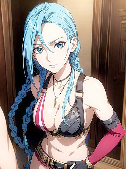 Jinx from League of Legends Gets Wild in Seductive Hentai Images