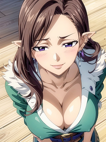 Mouth Agape in a Fur Coat – Sensual Sfw Hentai Moments
