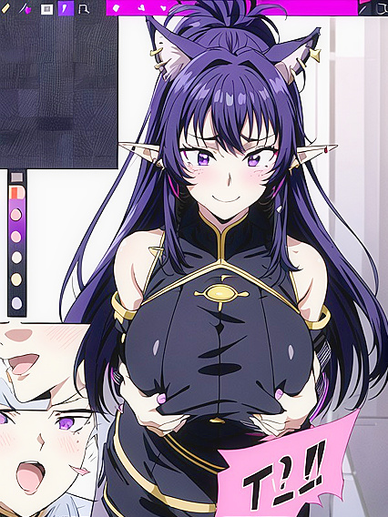 Breast Expansion Screencaps from 18+ Hentai AI Porn