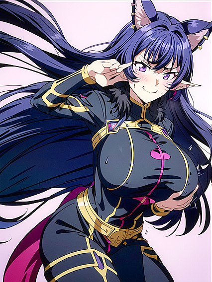 18-Year-Old Elf Ears Girl 18+ in Fur Coat Seduces in Hot Hentai Image
