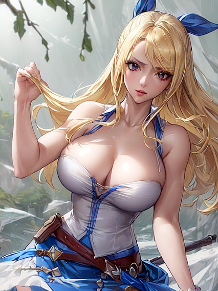 Lucy Heartfilia from Fairy Tail Stars in Seductive Hentai AI Picture
