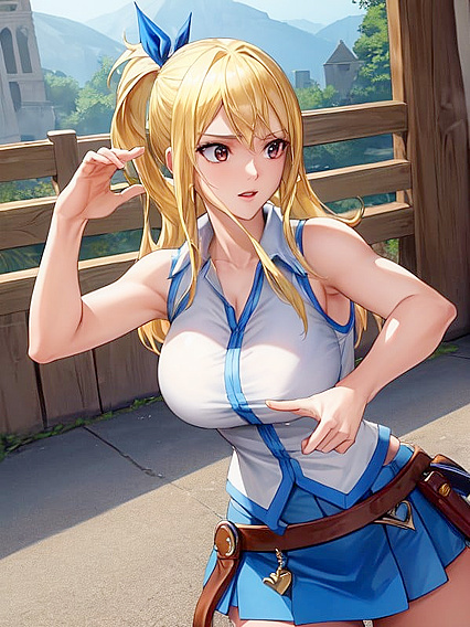 Ultra-Detailed Hentai AI Porn Featuring Lucy Heartfilia from Fairy Tail