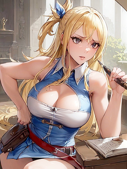 Lucy Heartfilia from Fairy Tail Stars in Seductive Hentai AI Picture