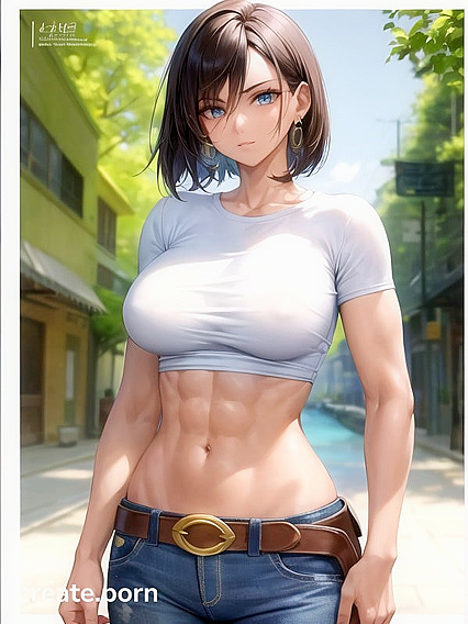 Muscular South Asian Dude with Green Eyes in Steamy Hentai Picture