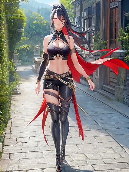 Hentai Fantasy – Medium Breasts and Seductive Glances for Intimate Pleasure
