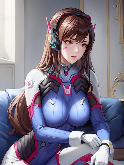 Blow Job Picture Unfolds on the Couch in steaming Hentai Images
