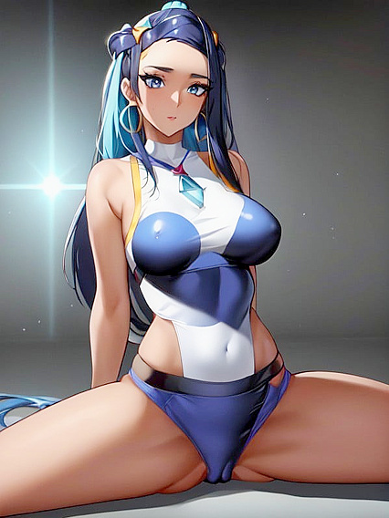 Sci-Fi hentai fantasy with splits and medium breasts