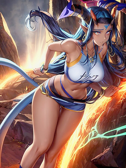 Seductive Devil with Medium Breasts Takes You on a Sinful Hentai Journey