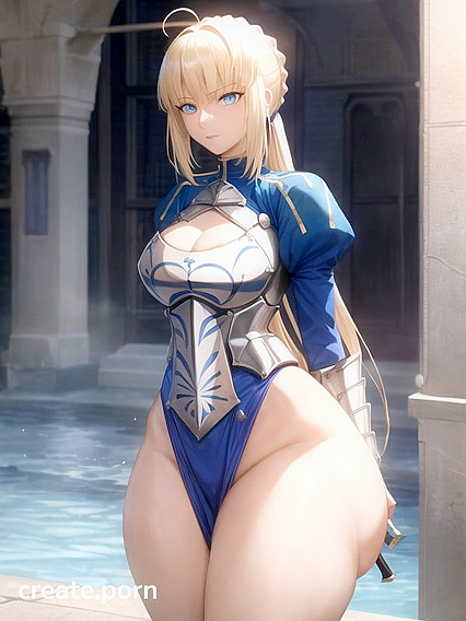 Artoria Pendragon's Huge Tits and Mega Ass in Steamy Hentai Picture