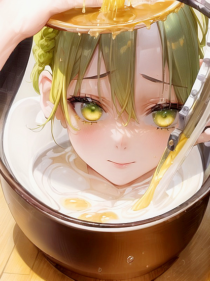 Mitsuri Kanroji from Demon Slayer Gets Hornier by Squatting Right in Front of You