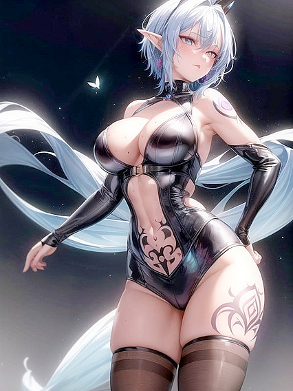 Freckled Elf-Eared Slime Girl 18+ Seduces in Horny Hentai Picture