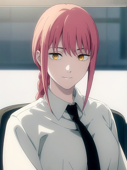 Makima from Chainsaw Man Enjoying Blissful Moments in Happy Hentai Pleasure
