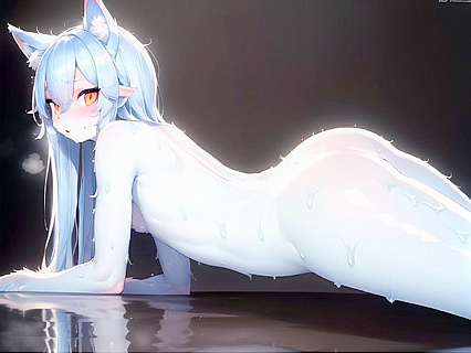 Furry With Large Ass and Exposed Thighs in Steamy Hentai Picture