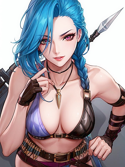 Jinx from League of Legends Gets Wild in Busty Hentai Adventures