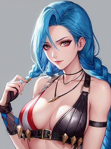 Jinx from League of Legends Gets Wild in Hentai AI Picture