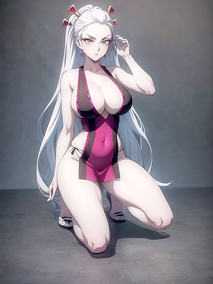 Teen 18+ Thighs Exposed in Minimalist Background Hentai Pleasure