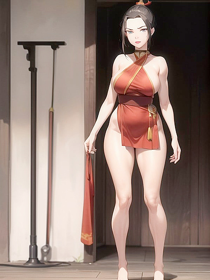 Full Body Thigh Exposure in Explicit 18+ Hentai AI Picture