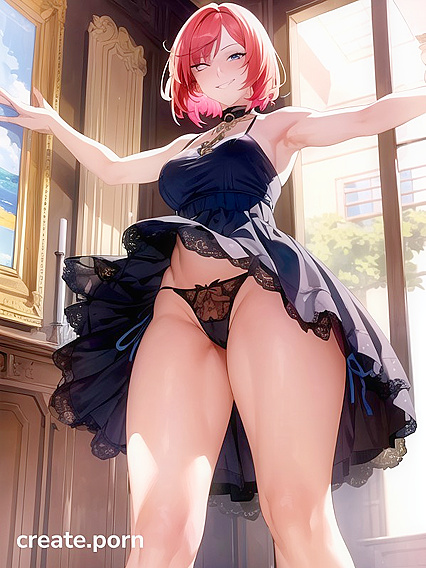 Sunny's Tease and Flirty Winks in Seductive Hentai Picture