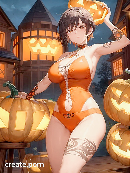 Hot Latina with Black Hair and Massive Ass in Hentai Picture