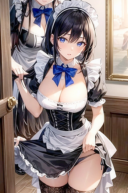 Hot Latina with Black Hair and Massive Ass in Hentai Picture