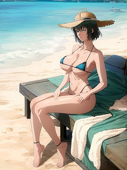 Cute Girl 18+ with Beautiful Eyes Lays Down for Seductive Hentai Pleasure