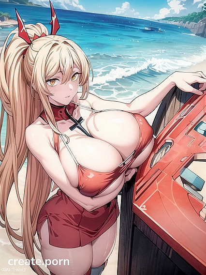 Power from Chainsaw Man Shows Off Her Perfect Anatomy in Thick Lines Hentai Picture