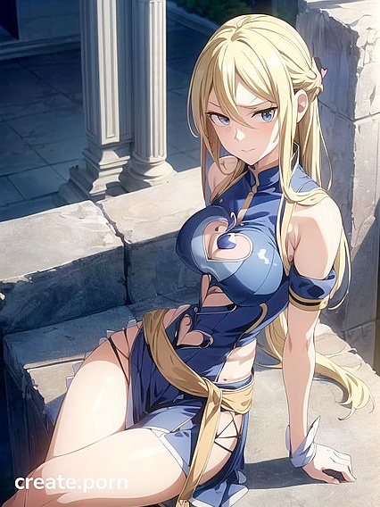 Lucy Heartfilia's Perfect Hourglass Shape and Huge Tits in Anime-Accurate Uniform on Balcony