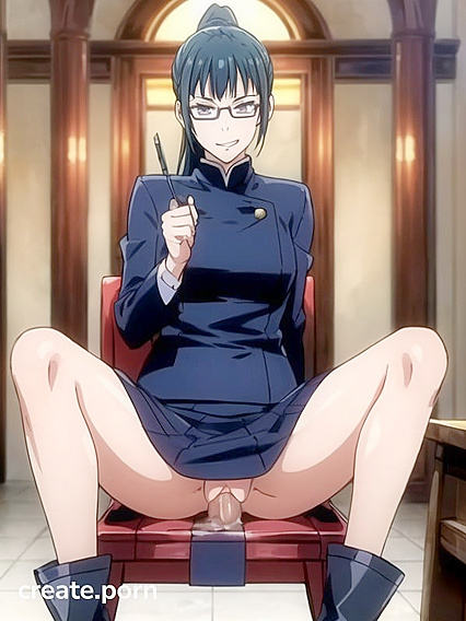 Busty Babe Winks and Spreads Her Legs in Seductive Hentai Picture
