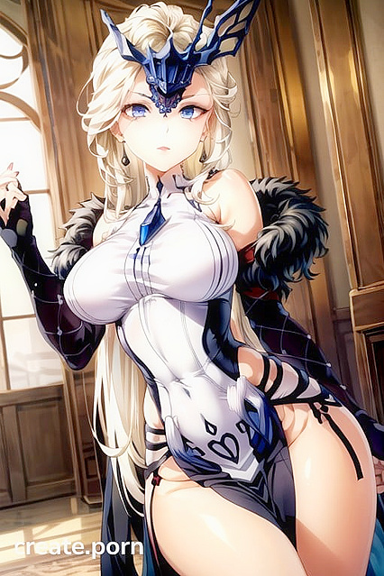 La Signora from Genshin Impact Shows Off Her Massive Breasts in Steamy Hentai Images