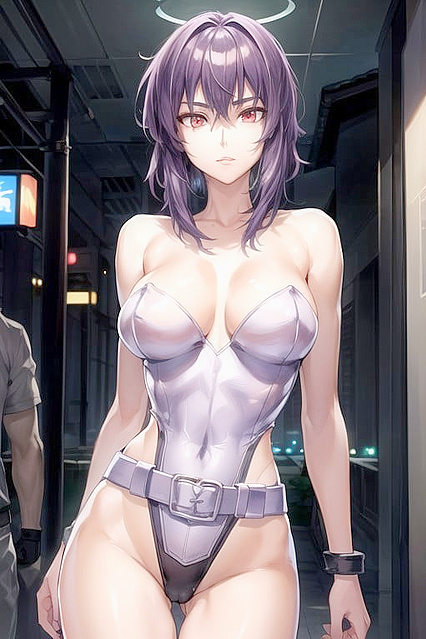 Kusanagi from Ghost in the Shell Seduces in Steamy Hentai Images