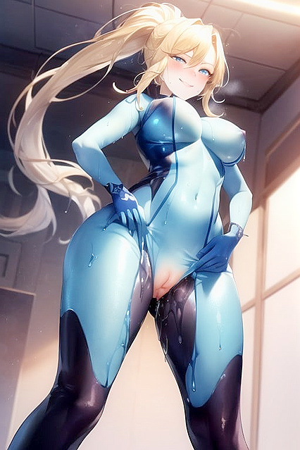 Slime Girl 18+ Spreads Her Legs Wide for  Hentai Vibrator Picture