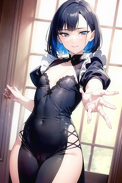 Horny Brunette Takes Charge in Solo Hentai Picture