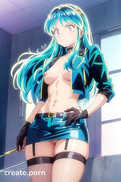 Leather Jacket and Studded Belt in Steamy Hentai Picture