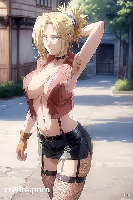 Sexy Babe with Eyebrow Piercing Wears Leather Jacket in Wild Hentai Picture