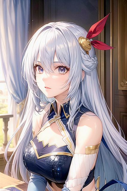 Eleonora Viltaria Wears Shimmering Sequin Dress for Soft Pastel Hentai Pleasure