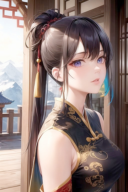 Armor-Gloved Warrior Takes On Mountains in Steamy Hentai Picture