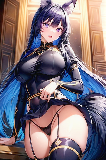 Delta from Eminence in Shadow Enjoying Soft Pastel Dreams in Erotic Hentai Images