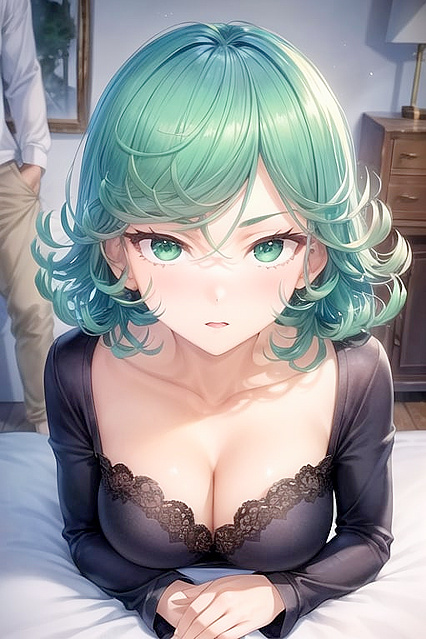 Tatsumaki Wears Sexy Pyjamas for naughty One-Punch Man Hentai Fun