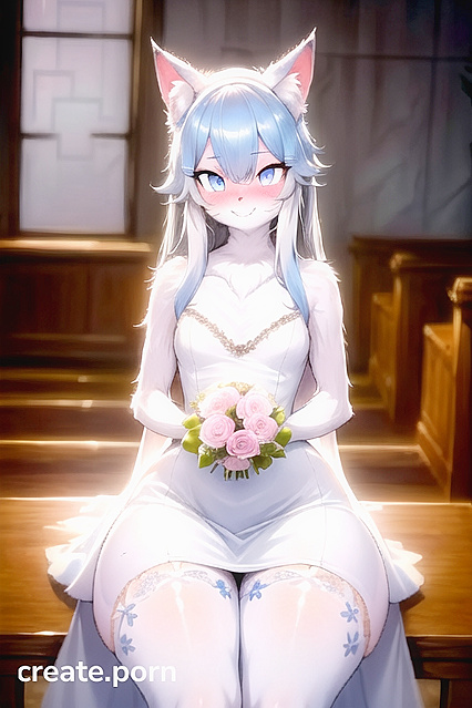Blushing Furry Seductress with an Enormous Ass in Steamy Hentai Action