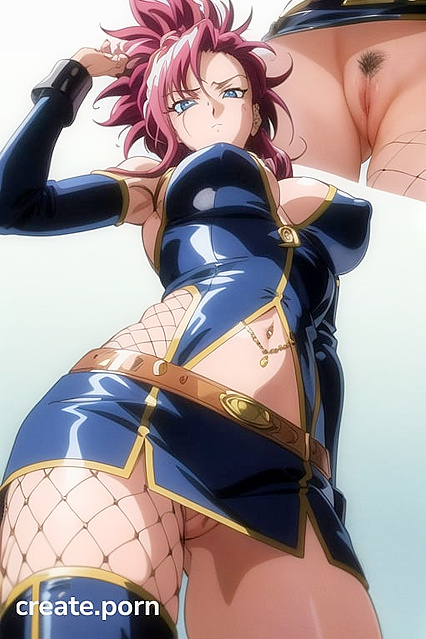 Sizzling Miniskirt and Leather Jacket Outfit in Hot Hentai Action