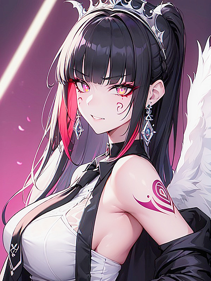 Villainess Stares Intensely at You inMind-Blowing Front View Hentai Action